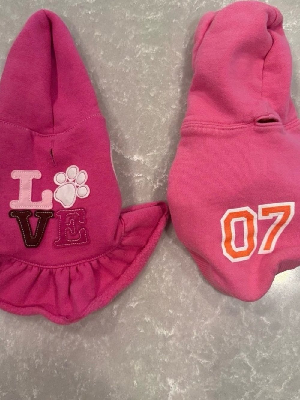 Wag & Bone Old Navy Dog Supply Barbie Pink Hoodie Dress Lot XS Pet Clothes